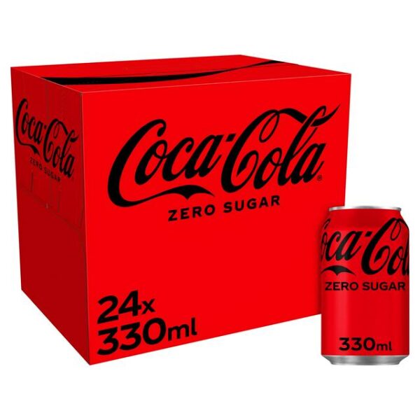 Coca Cola Zero 24x330ml Can CCEP