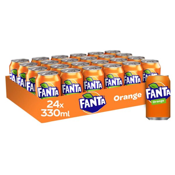 Fanta Orange 24x330ml Can CCEP