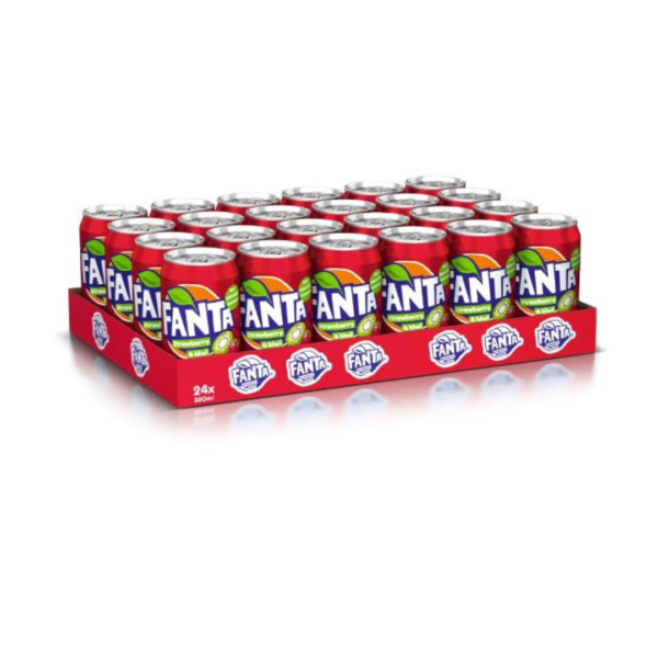 Fanta Strawberry & Kiwi 24x330ml Can CCEP