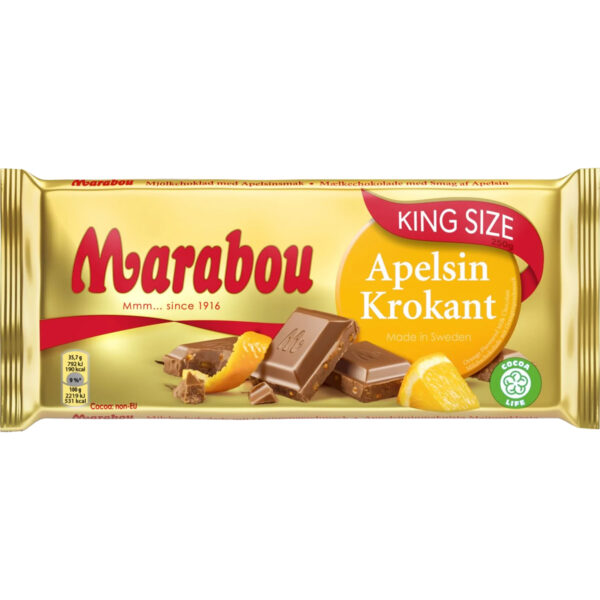 Marabou Apfelsine Krokant 250g