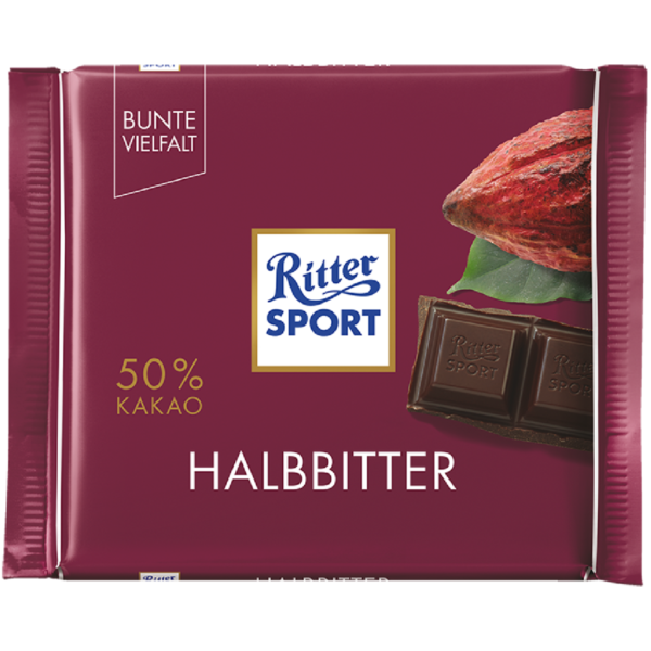 Ritter Sport Halbbitter 50% 100g