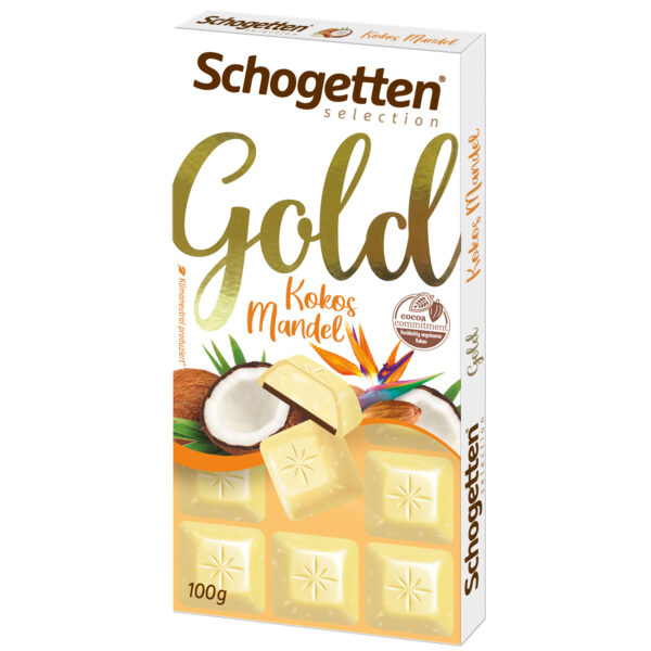 Schogetten Selection Gold Kokos Mandel 100g