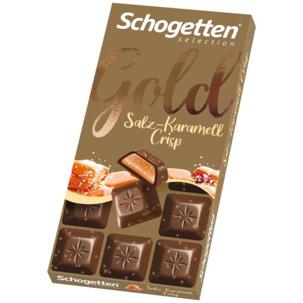 Schogetten Selection Gold Salz-Karamell Crisp 100g